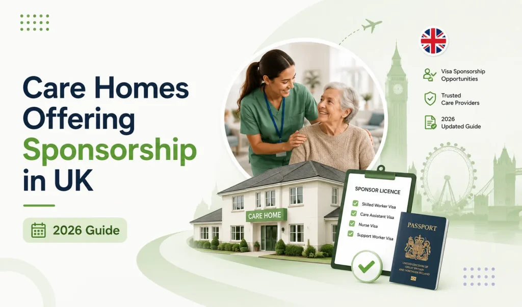 Care Homes Offering Sponsorship in UK