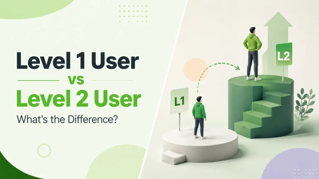 Level 1 User vs Level 2 User