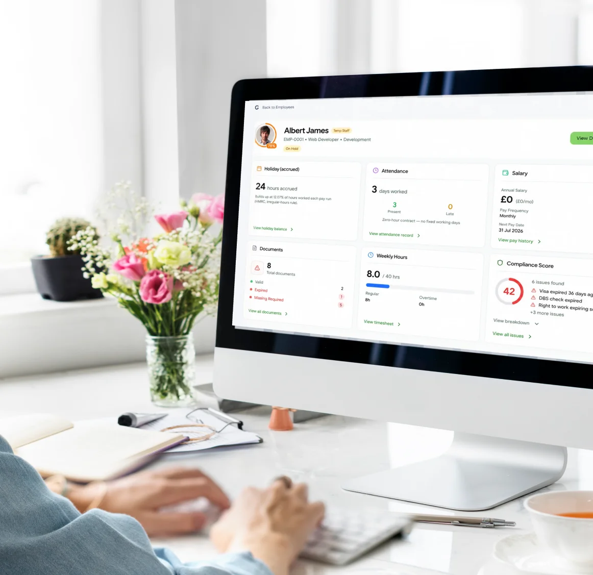 HR Core dashboard